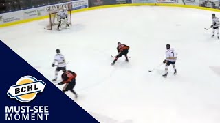 Must See Moment: Tim Washe bats a pass out of mid-air and puts the puck in the net