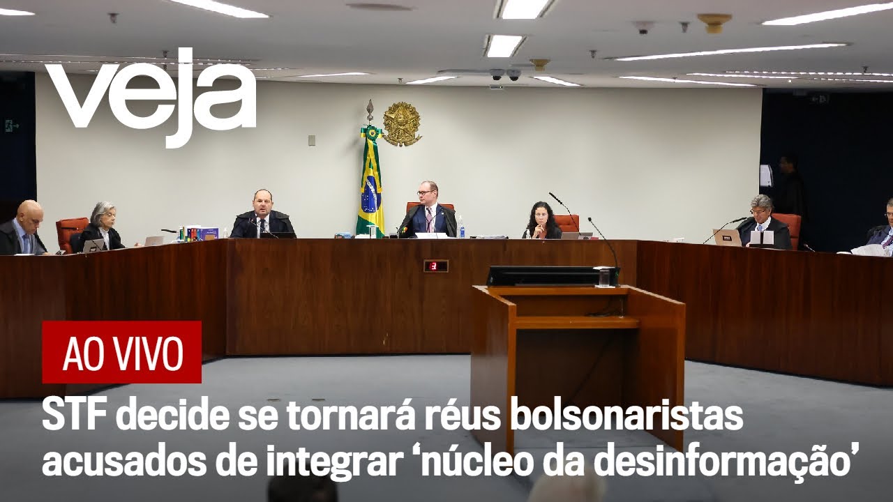 AO VIVO: STF decide se tornará réus bolsonaristas acusados de integrar ‘núcleo da desinformação’