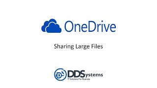 One Drive - Sharing Large Files