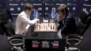 Magnus Carlsen Queen Sacrifice World Championship 