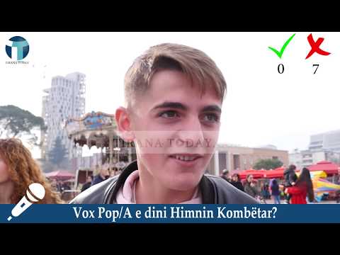 Tirana Today - E turpshme, shqiptarët nuk dinë Himnin Kombëtar!