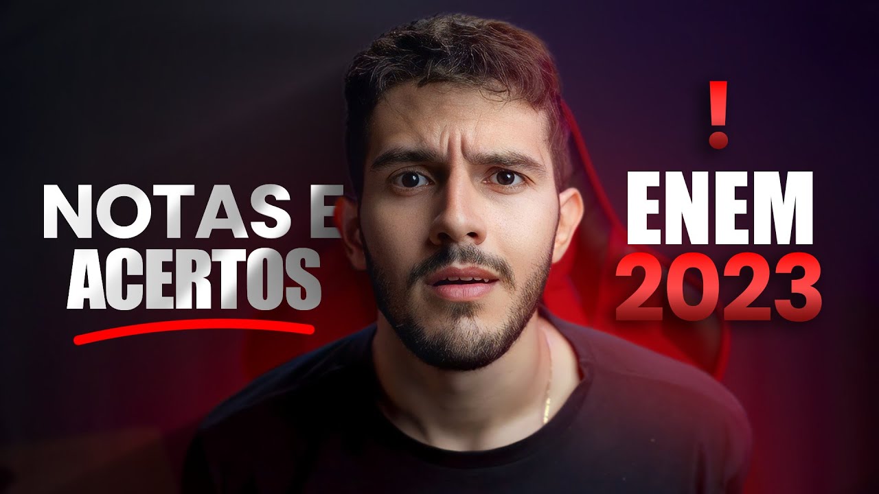 MINHAS NOTAS e ACERTOS no ENEM 2023