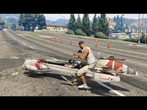 Star Wars Barc Speeder - GTA V _REVIEW
