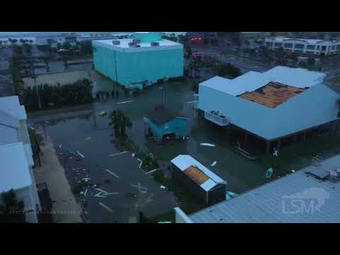 09-16-2020 Gulf Shores, AL - Damage and Flooding Drone from inside eye