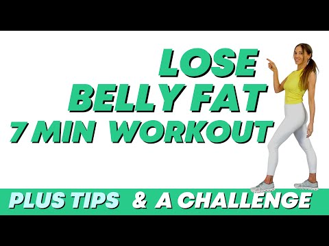 7 Minute Lose Belly Fat Workout -  Beginners Weight Loss Workout - No Jumping Workout all Standing