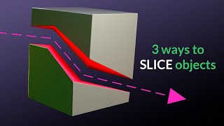 3 ways to Slice Objects | Blender Secrets
