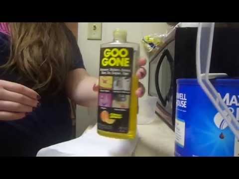 Goo Gone Goes to Work on Label Glue (Super Tough...