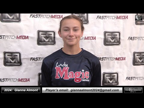 2024 Gianna Almont 4.0 GPA - Speedy Outfielder Softball Player Skills Video - Ca Grapettes Medina