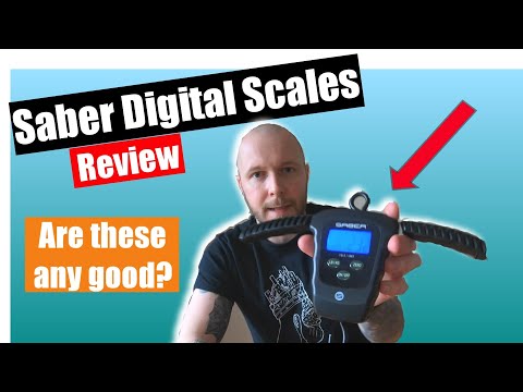 Saber Digital Folding Scales Video Review. Quality budget fishing scales.