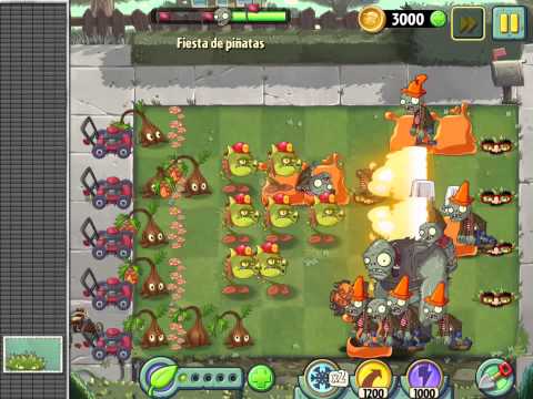 Plants vs Zombies 2 Fiesta de Piñatas Dia 1 #7