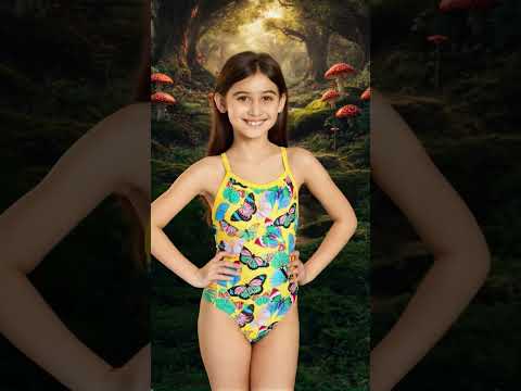 Sporti Flutter Garden Thin Strap One Piece Swimsuit Youth (22-28) | SwimOutlet.com