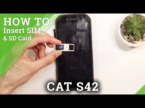 How to Insert Nano SIM Card and Micro SD Card into CAT S42