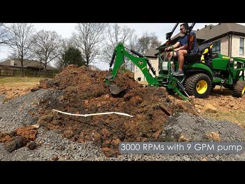 John Deere 260b Backhoe - HydrosPlus Performance Kit + 9 GPM pump