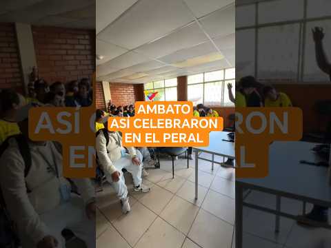 ASÍ CELEBRARON EL TRIUNFO DE ECUADOR CON ALEMANIA EN EL CENTRO DE INCLUSIÓN EL PERAL EN AMBATO 🇪🇨❤️