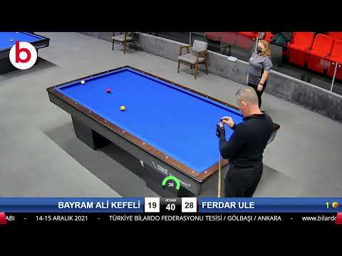 BAYRAM ALİ KEFELİ & FERDAR ULE Bilardo Maçı - 2021 TÜRKİYE ŞAMPİYONASI 3.ETAP-1.TUR