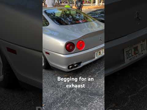 Ferrari 550 Maranello stock exhaust