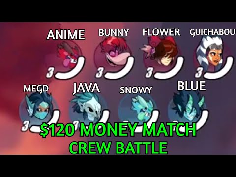 JAVA, SNOWY, MEGD, AYOBLUE vs GUICHABOU, ANIME, BUNNY, FLOWER  - $120 Money Match - Crew Battle