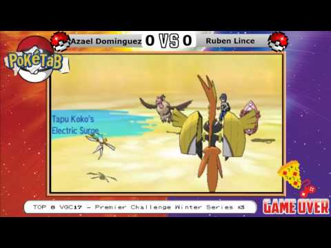 Azael Dominguez vs Ruben Lince - TOP 8 Premier VGC17 Winter Series #3
