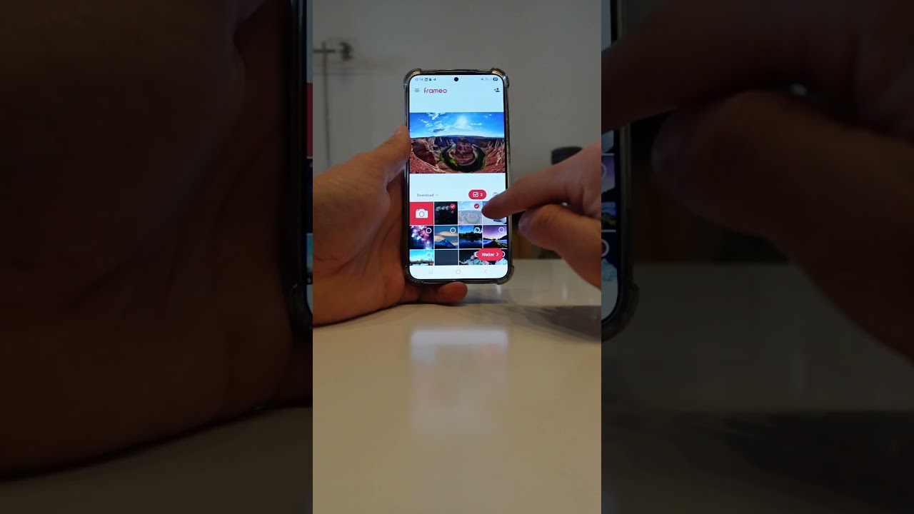 COCON Digitaler Bilderrahmen Momento 10.1", Holz