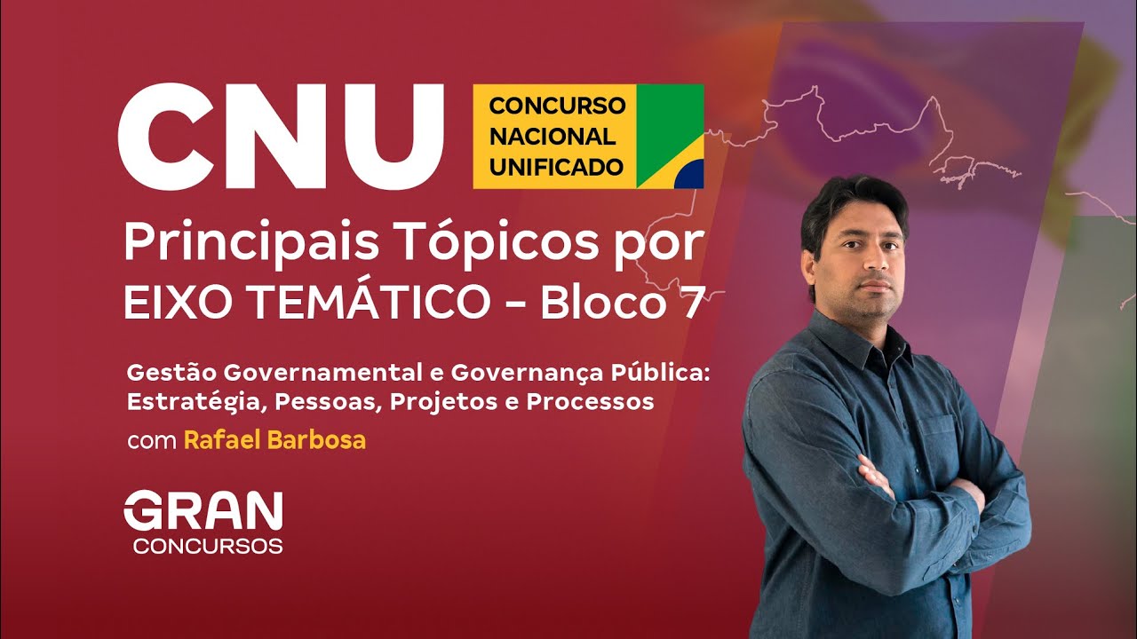 CNU | Bloco 7 | Principais Tópicos | EIXO TEMÁTICO 1 |  ESTRATÉGIA, PESSOAS, PROJETOS E PROCESSOS