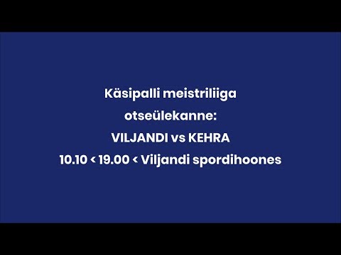 Käsipalli Meistriliiga: Viljandi HC vs HC Kehra/Horizon Pulp & Paper