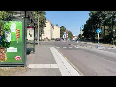 Sköntorpsvägen - Vättersvägen - Vättersdälden, Årsta, Stockholm, Sweden walk in 4K. July 2021