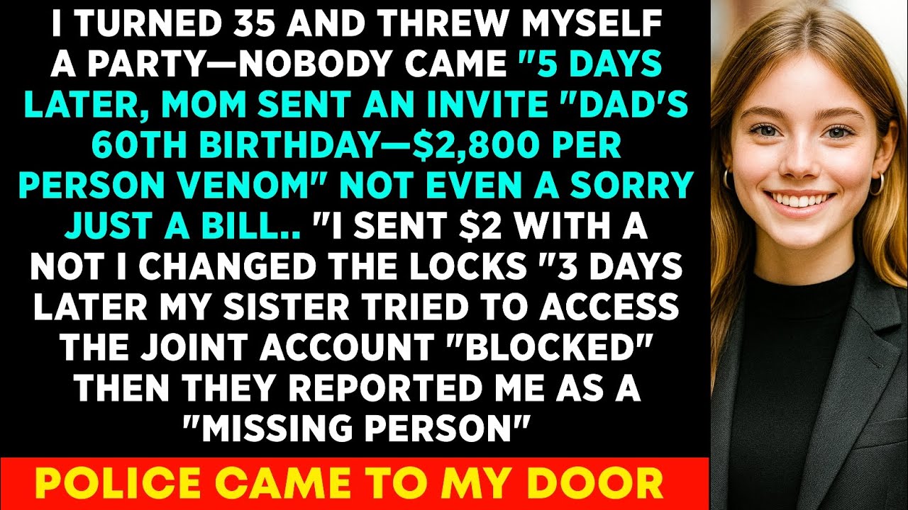 My FAMILY Didn't Come For My 35th Party "A Week Later, Mom Sent An Invite For “Dad’s 60th" Then..