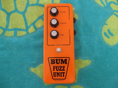 Sola Sound Bum Fuzz guitar pedal 2019 D*A*M David Main JUMBO tone bender box NM  colorsound ZCD video image 12