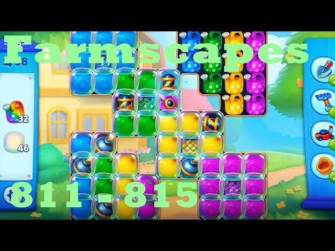 Farmscapes Level 811 - 815 HD Gameplay Walkthrough |  3 - match game | android | ios | pc | app