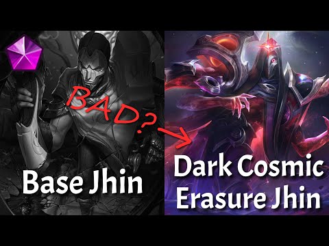 How is Dark Cosmic Erasure Jhin DIFFERENT? | Skin Comparison