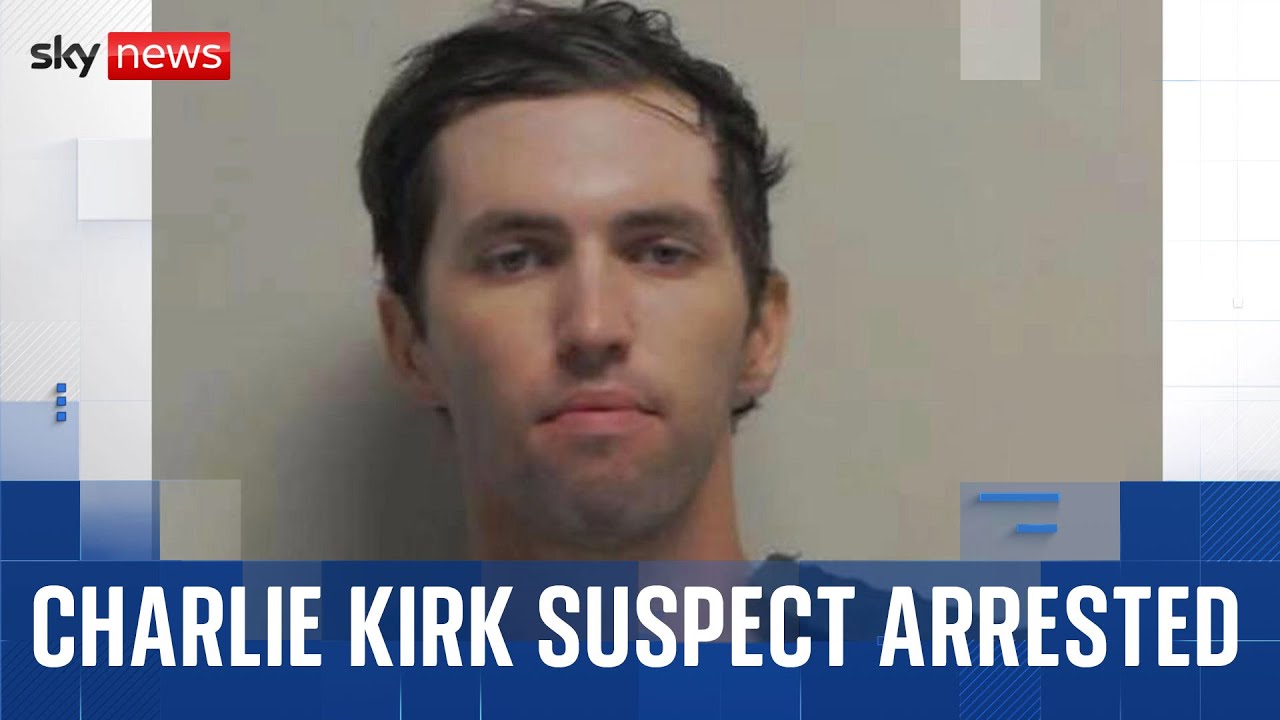 Sky News reports the arrest of a suspect connected to Charlie Kirk in a recent case