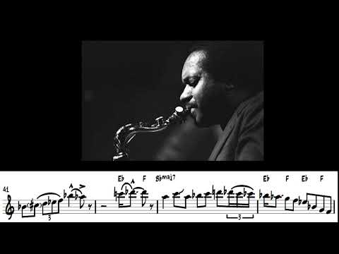 Eddie Harris Burning Uptempo version of "Oleo" Tenor Sax Solo Transcription