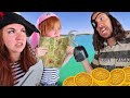 PiRATE FAMiLY Lost At SEA Adley Finds A Beach Magic Treasure Map Floor Is Lava Pretend Play ️