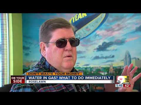 Water in your gas tank? Here's what to do to avoid costly repairs