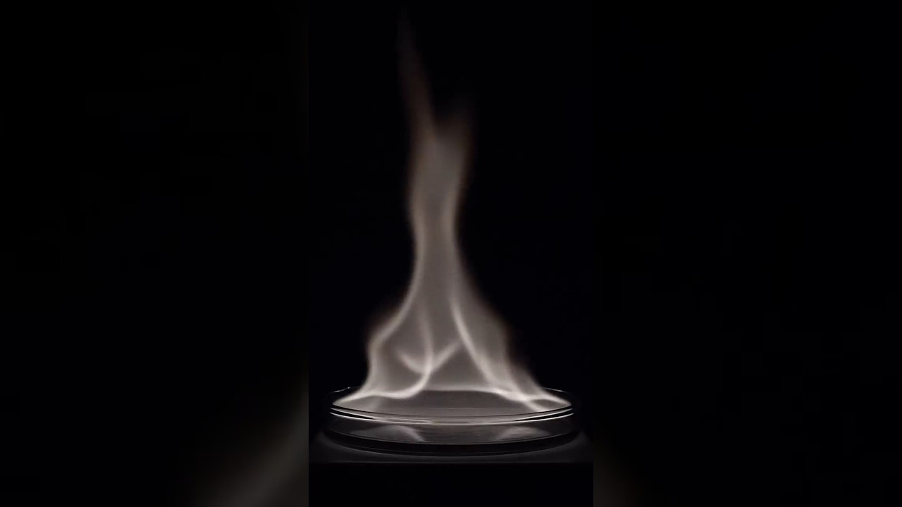 This flame looks fake but is real (nitromethane)