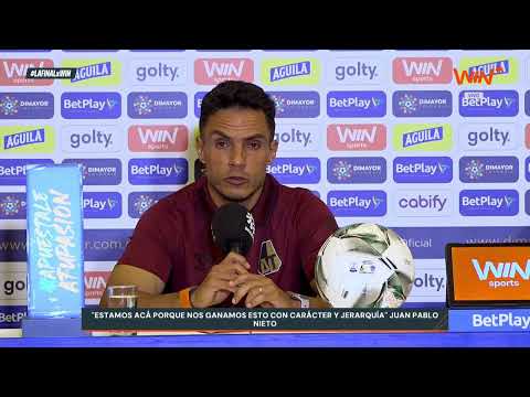 Tolima press conference prior to the second leg of the BetPlay Dimayor League 2025-II final