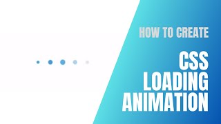 Building a Beautiful Preloader with HTML and CSS #animation
