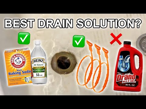 Drain Snake VS Drano VS Baking Soda & Vinegar for SHOWER CLOG