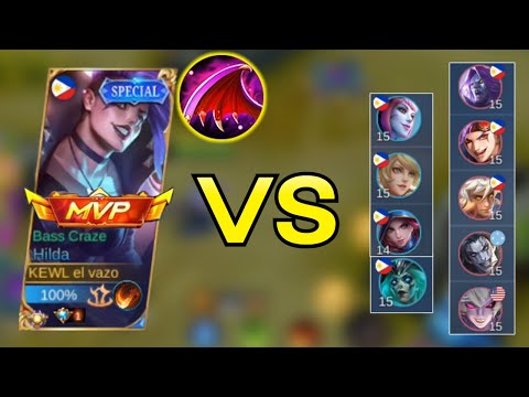HILDA VS 9 TOP SUPREME HEROES | TOXIC TEAMMATES | MLBB