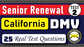 California DMV Written Test 2024 | DMV Senior Written Test 2024 | DMV Renewal For Seniors