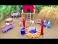 DIY How To Make Cow Shed House Of Animals Mini Well Mini Cow Farming Horse House