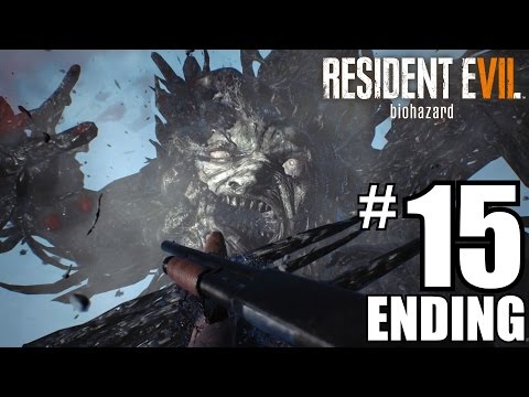 Resident Evil 7 Biohazard ENDING AND FINAL BOSS FIGHT - Part 15 - PS4 Gameplay 1080P