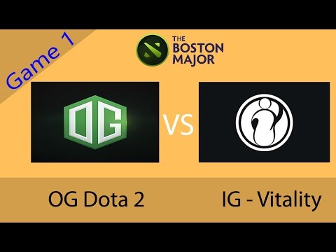 OG vs IG Vitality Game 1 | The Boston Major 2016 |The Tournament GameS (04-Dec-2016)