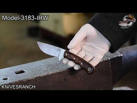 Arched Hunting Knife w/ Finger Grooves