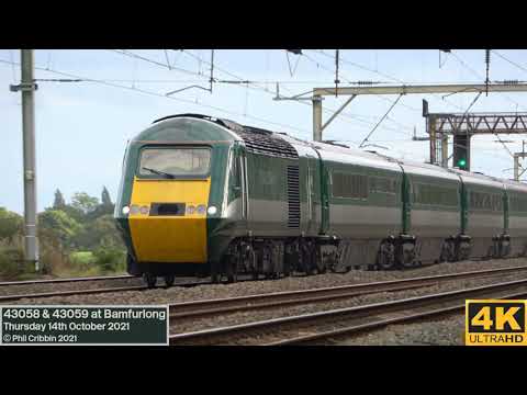 43058 & 43059 at Bamfurlong - 14th October 2021