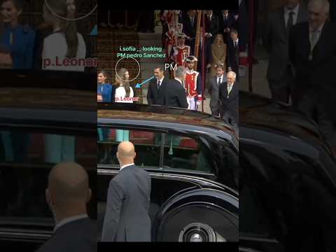 Handsome PM pedro Sanchez ✨ waiting for princess Leonor #royal#pedrosánchez#sofia#new.