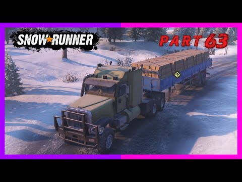 SNOWRUNNER Gameplay | Part 63 | Rocks Fall | Deliver To The Rocks Fall