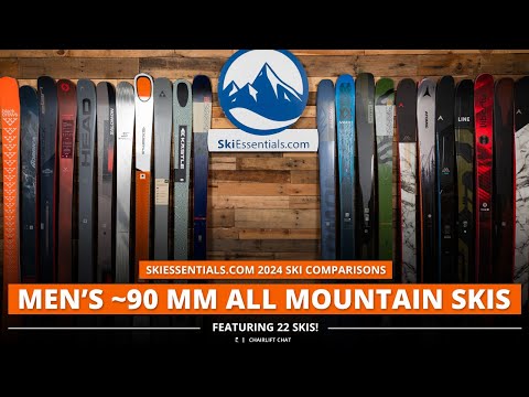 2024 Men's 90 mm All-Mountain Ski Comparison with SkiEssentials.com
