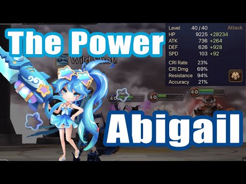 【 Summoners War | Curry's RTA 】The Power Abigail, Fire and Shot Bullet Power!