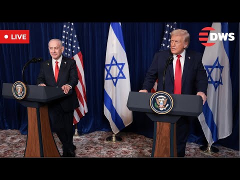 LIVE: Trump & Netanyahu Speak on Middle East Crisis, Hamas, Iran & Russia | Mar-a-Lago Press | AC15